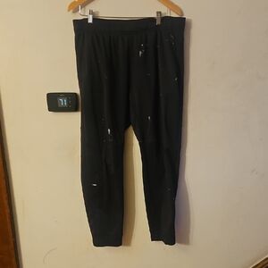 Layer 8 Black XL Jogger Pants Has Paint Splatter